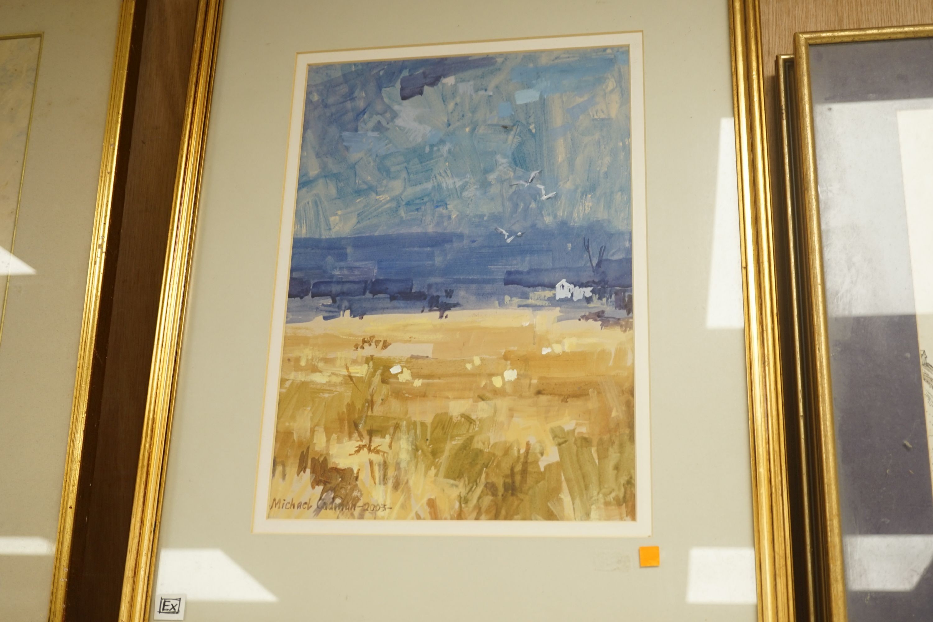 Michael Cadman (1920-2012), a group of assorted oils and watercolours, Landscapes and portraits, signed between 1965 and 2004, largest 66 x 46cm